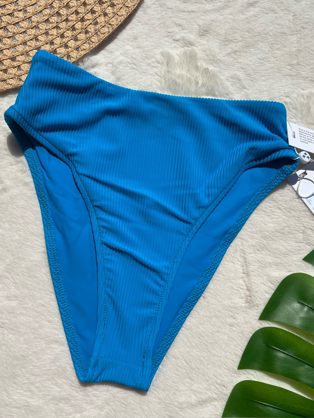 Frankie’s Bikinis Jenna Ribbed High Waisted Bottom